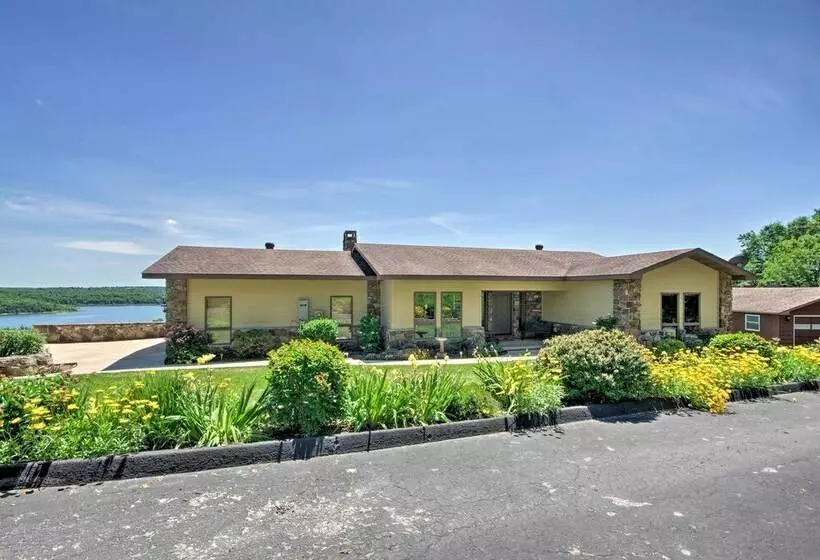 Lake Norfork Home W/waterview Patio + Balcony