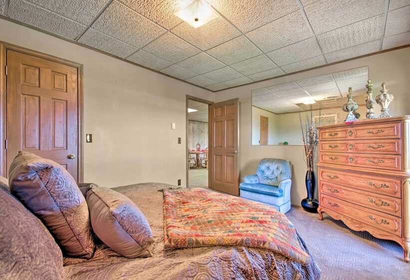 Lake Norfork Home W/waterview Patio + Balcony