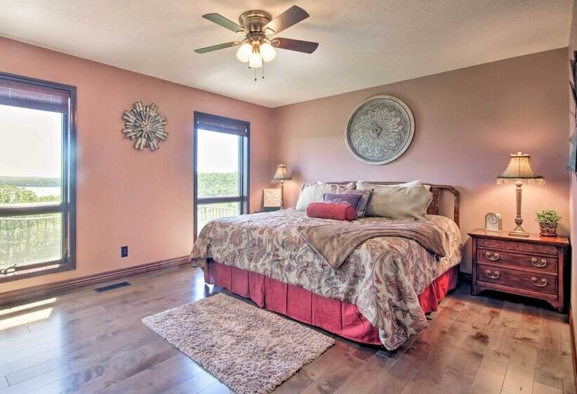Lake Norfork Home W/waterview Patio + Balcony