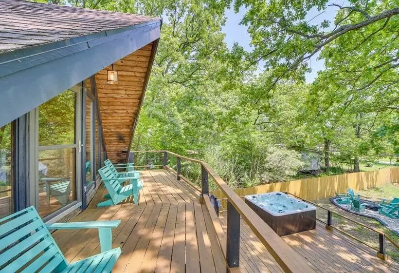 Modern Fairland Log Cabin W/ Lake Access!