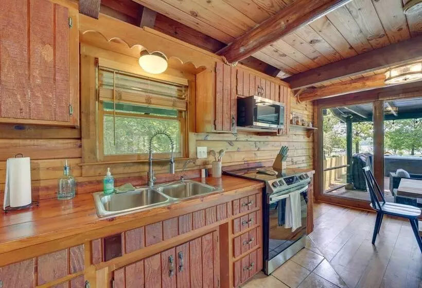 Modern Fairland Log Cabin W/ Lake Access!