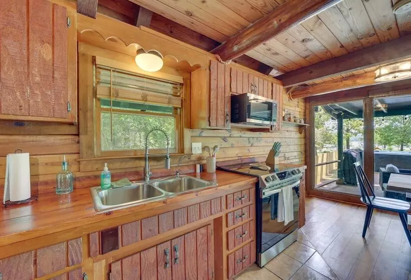 Modern Fairland Log Cabin W/ Lake Access!