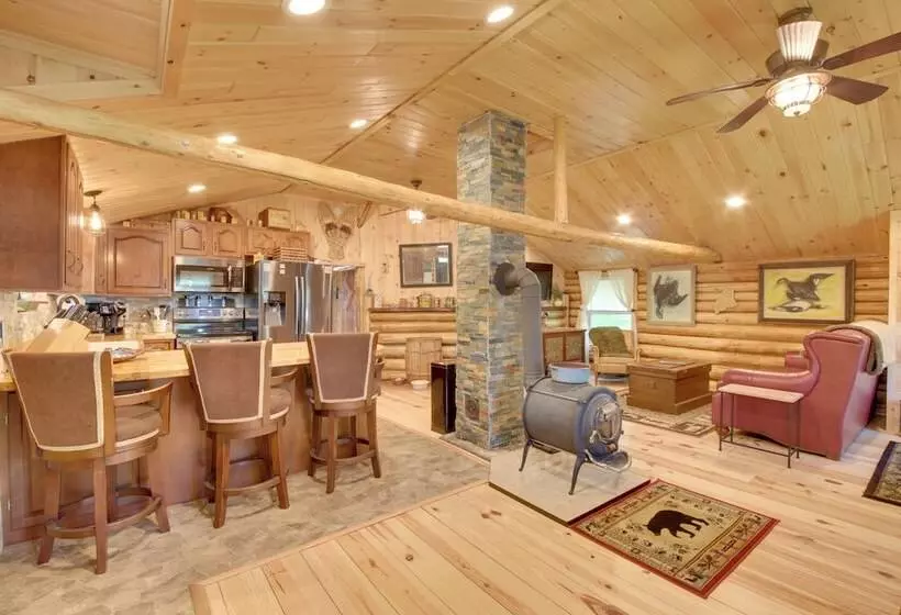 Unique Maine Log Cabin W/ Trout Ponds & Sauna!