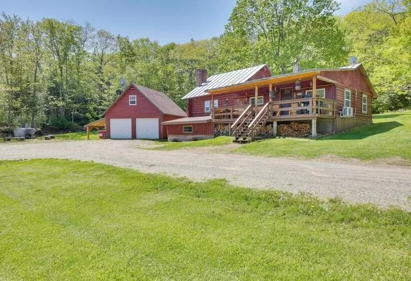 Unique Maine Log Cabin W/ Trout Ponds & Sauna!