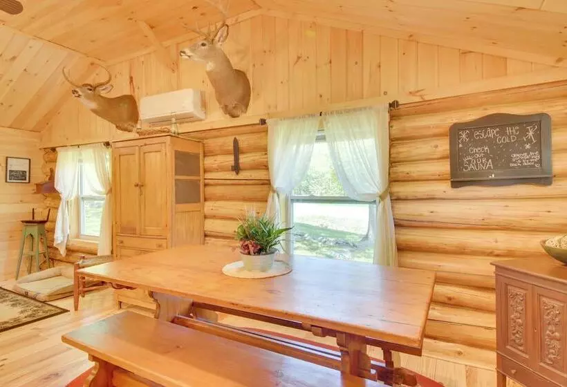 Unique Maine Log Cabin W/ Trout Ponds & Sauna!
