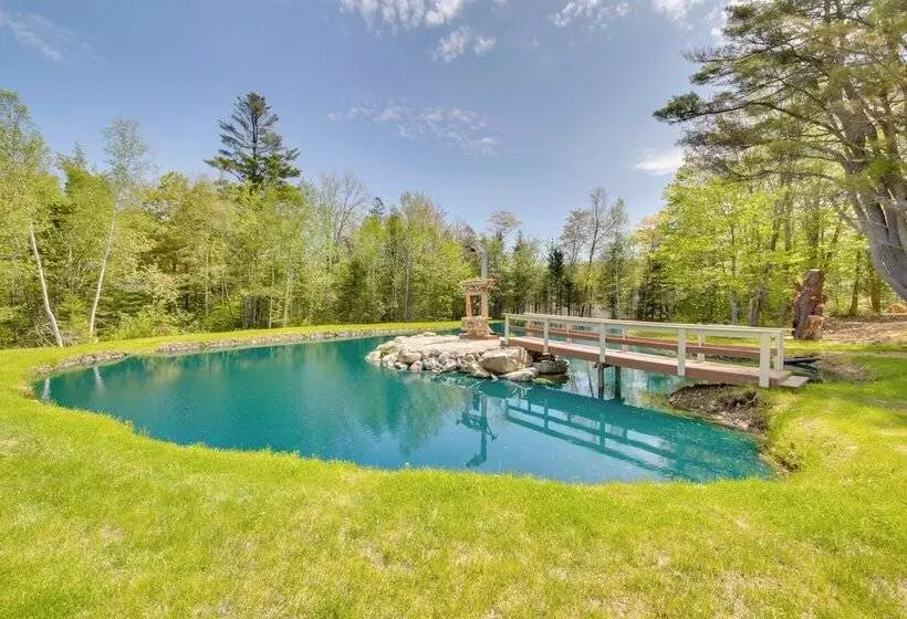 Unique Maine Log Cabin W/ Trout Ponds & Sauna!