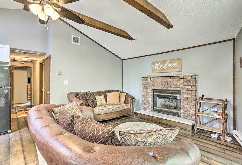 Walk To Lake & Beach: Pocono Cabin W/ Fire Pit