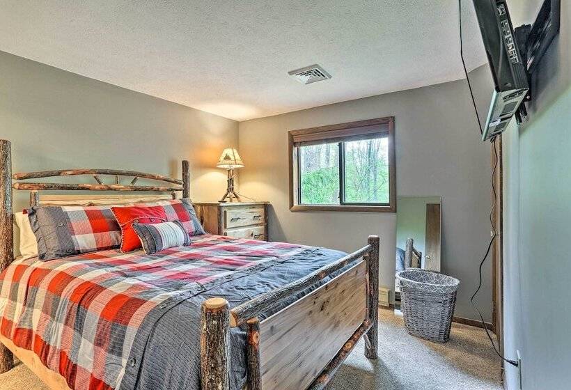 Walk To Lake & Beach: Pocono Cabin W/ Fire Pit