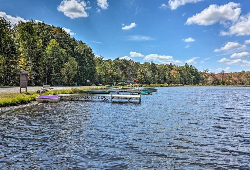 Walk To Lake & Beach: Pocono Cabin W/ Fire Pit