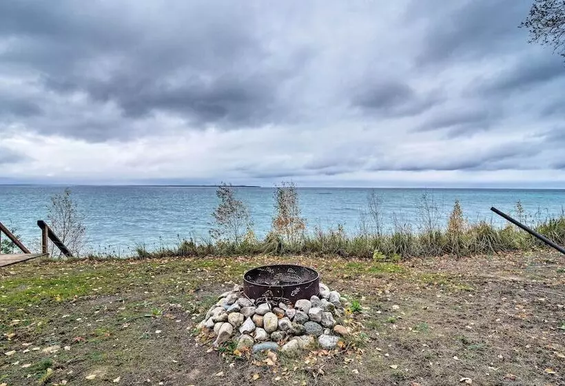 Fire Pit, Smart Tv: Waterfront Charlevoix Home