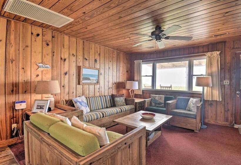 Rustic Beachfront Cottage W/ Deck & Boardwalk