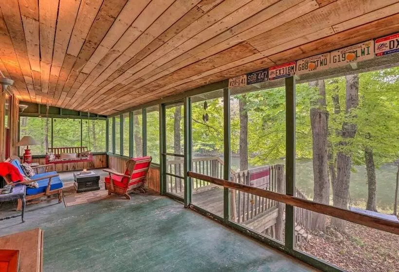 Rustic Cabin In The Woods: 2 Acre Fishing Pond!