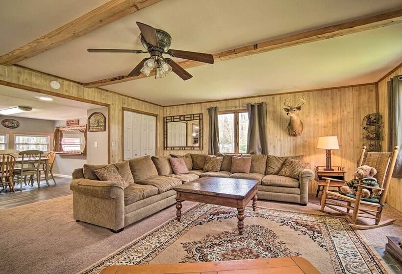 Rustic & Modern Russell Cabin W/ Grill + Deck