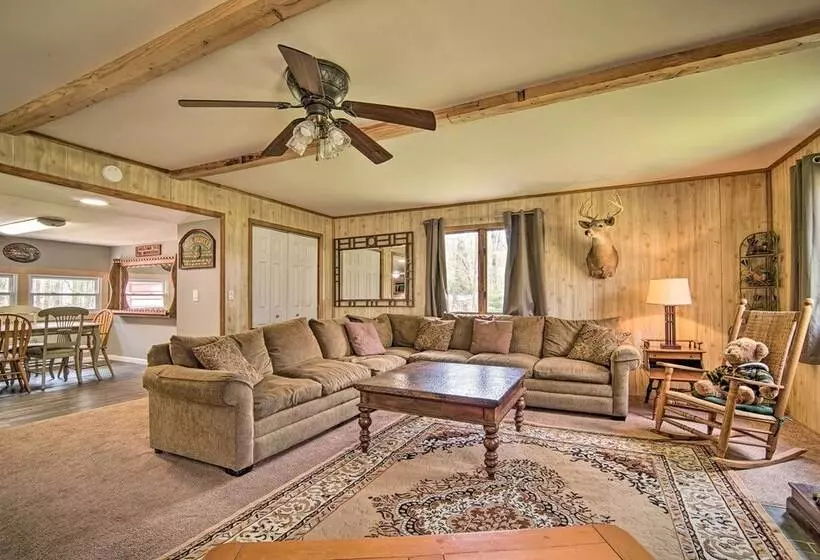 Rustic & Modern Russell Cabin W/ Grill + Deck