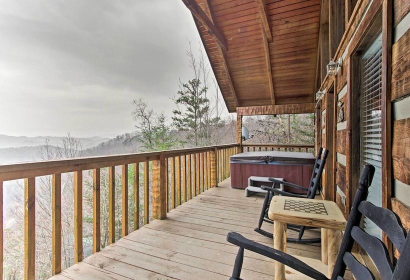 Sevierville Cabin W/ Private Hot Tub & Fireplace!
