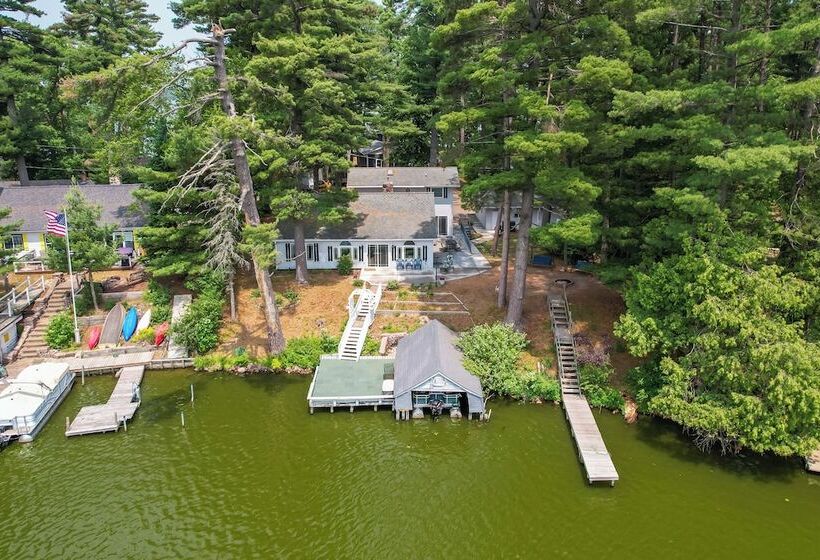 Spacious Home W/ Deck On Lake Chetek!