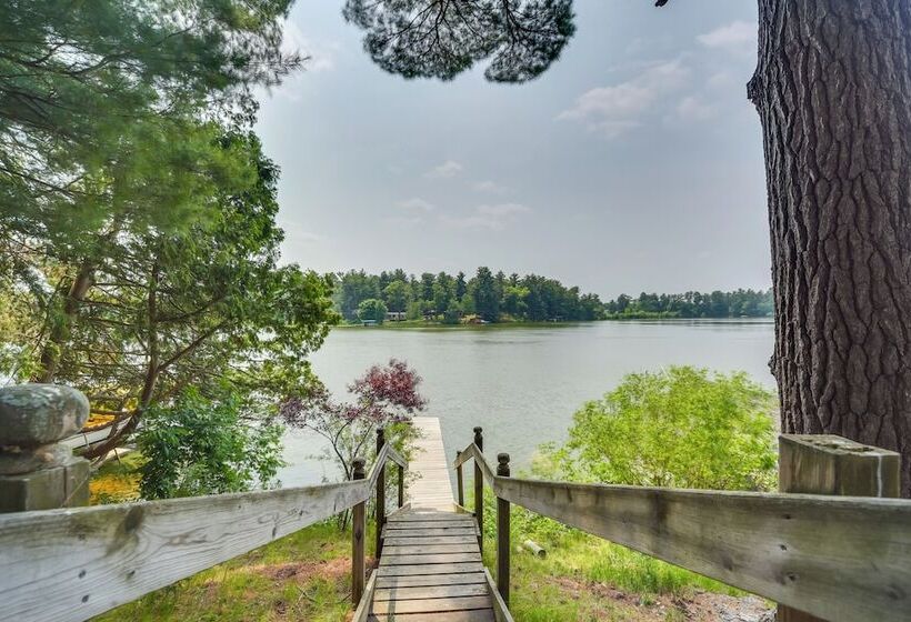Spacious Home W/ Deck On Lake Chetek!