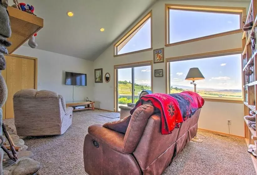 Sunny Big Timber Retreat W/ Spacious Deck!