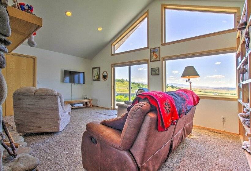 Sunny Big Timber Retreat W/ Spacious Deck!