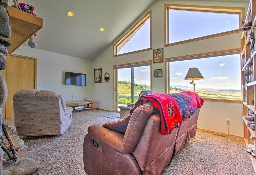 Sunny Big Timber Retreat W/ Spacious Deck!