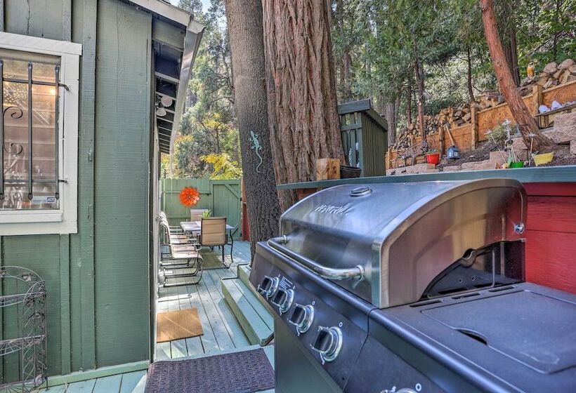 1 Mi To Lake Gregory: Boho Crestline Cabin