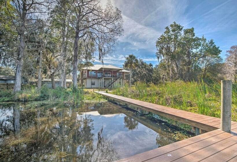 Lakefront Crystal River Home W/ Private Dock!