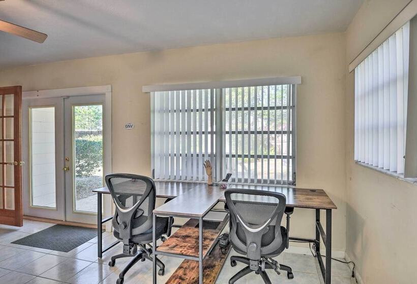 Sunny Gainesville Home: Fenced Yard, Fire Pit