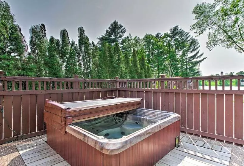 Lakefront Eau Galle Home W/ Hot Tub & Fire Pit
