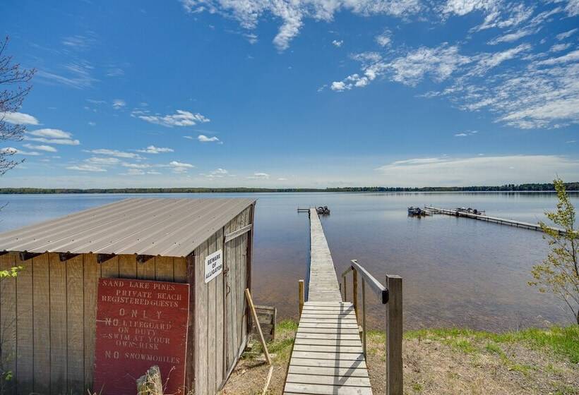 Stone Lake Cabin W/ Private Deck & Fire Pit!