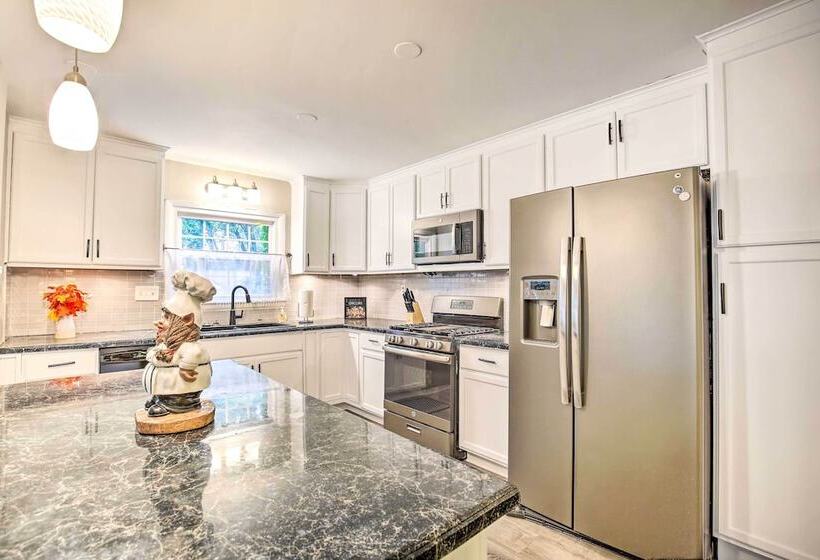 Overland Park Home W/ Deck & Waterfall Pond!