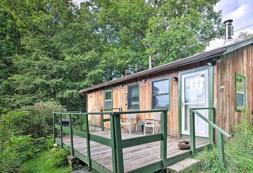 2 Decks + Views: Spruce Pine Cabin On 8 Acres