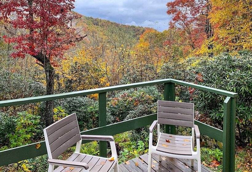 2 Decks + Views: Spruce Pine Cabin On 8 Acres