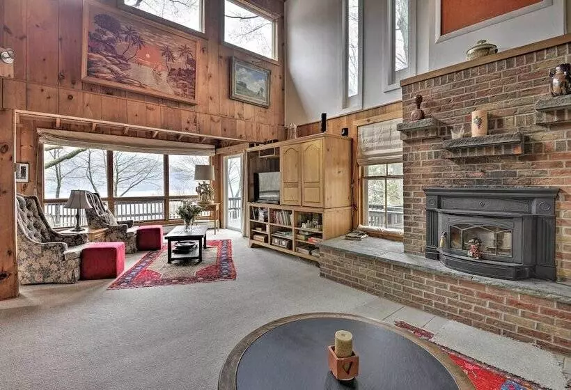 Skaneateles Lake Home: Water Views & Private Beach