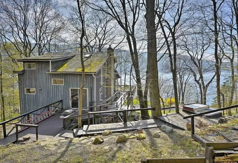 Skaneateles Lake Home: Water Views & Private Beach