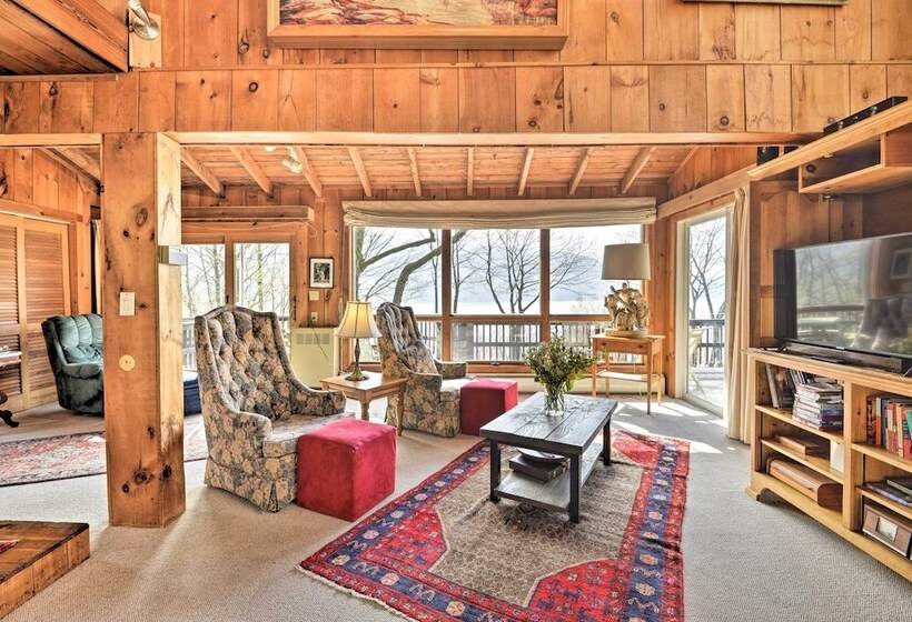 Skaneateles Lake Home: Water Views & Private Beach