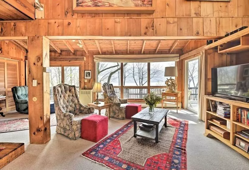 Skaneateles Lake Home: Water Views & Private Beach