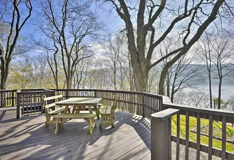 Skaneateles Lake Home: Water Views & Private Beach