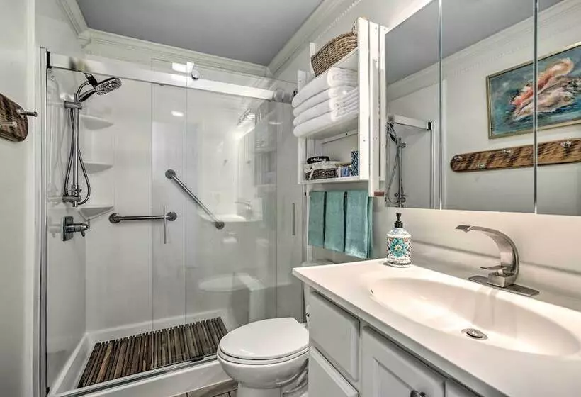 Waterfront Bay St Louis Oasis W/ Deck & Dock!