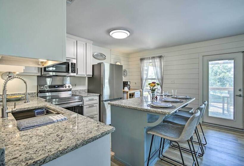 Waterfront Bay St Louis Oasis W/ Deck & Dock!