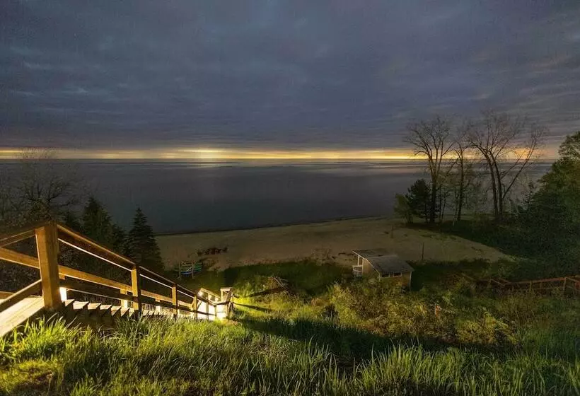 Lakefront Forestville Paradise W/ Private Beach!