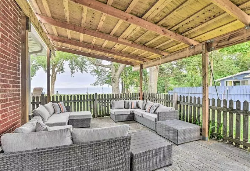 Lakefront Forestville Paradise W/ Private Beach!