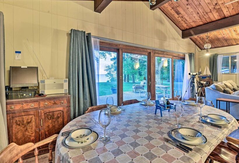 Lakefront Forestville Paradise W/ Private Beach!