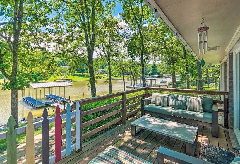 Updated Deck & Dock: Lakefront Home In Hot Springs