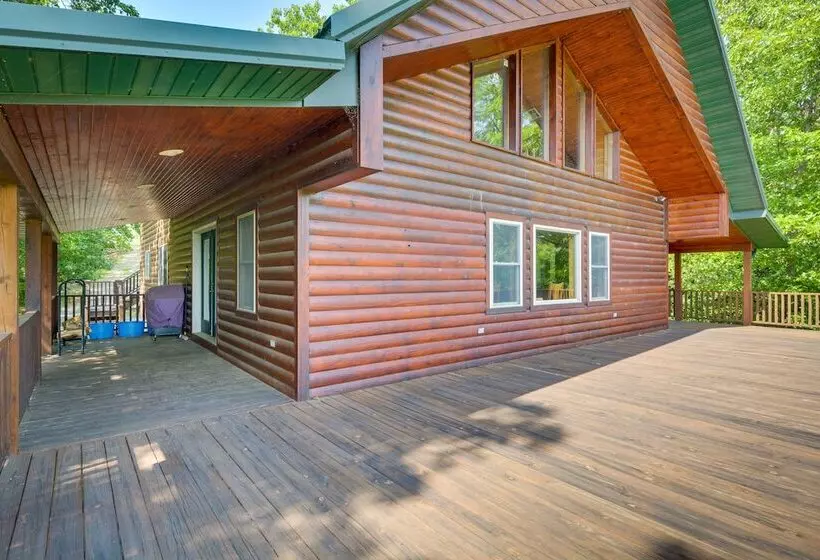 Spacious Log Cabin In Fairland, 1 Mi To Grand Lake