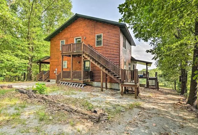 Spacious Log Cabin In Fairland, 1 Mi To Grand Lake