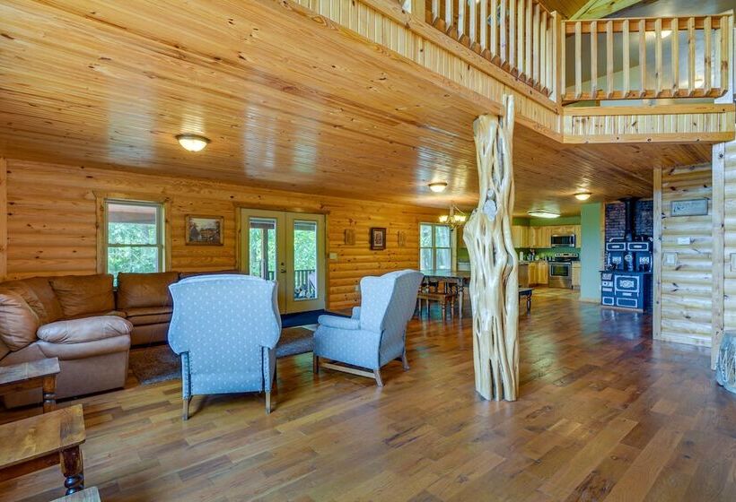 Spacious Log Cabin In Fairland, 1 Mi To Grand Lake