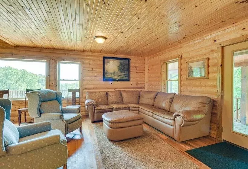 Spacious Log Cabin In Fairland, 1 Mi To Grand Lake