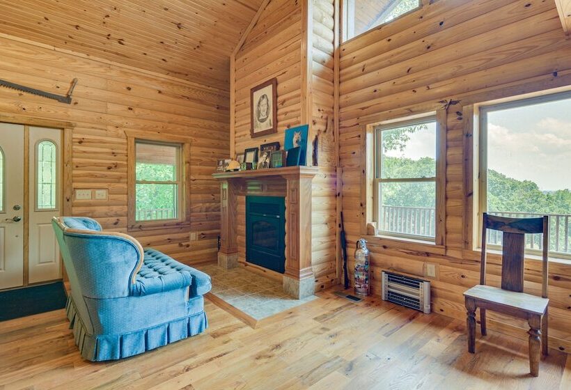 Spacious Log Cabin In Fairland, 1 Mi To Grand Lake