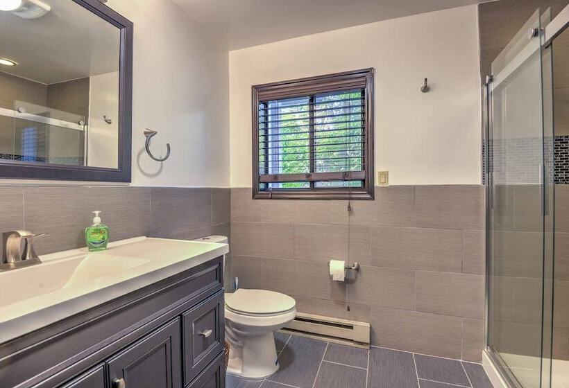 Waterfront Lake Harmony Home W/ Hot Tub & Fire Pit