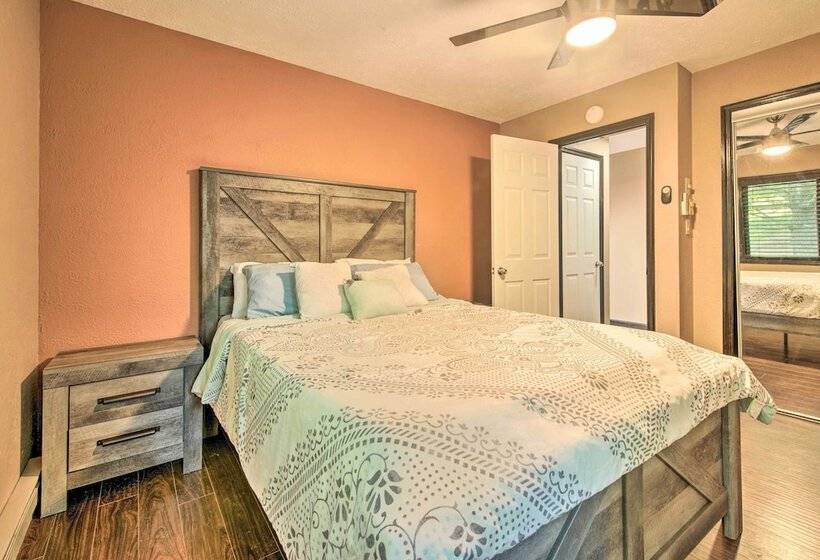 Waterfront Lake Harmony Home W/ Hot Tub & Fire Pit